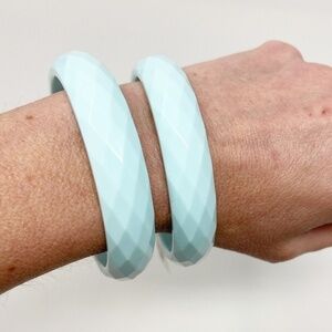 H&M | Light Blue Faceted Acrylic Bracelets